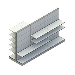 Gondola Shelving System 30x80mm Uprights Adjustable Retail Rack