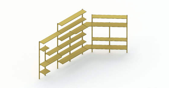 Supermarket Shelving System 1500mm Modular Display Rack