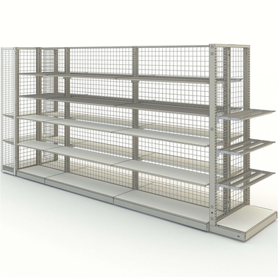 Heavy-Duty Supermarket Shelf System 120cm Modular Display Rack