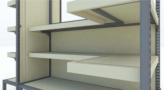 Modular Supermarket Shelving System with 500kg Load Capacity