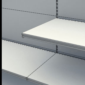 Gondola Shelving System 30x80mm Uprights Adjustable Retail Rack