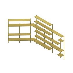 सुपरमार्केट शेल्विंग सिस्टम 1500mm मॉड्यूलर डिस्प्ले रैक