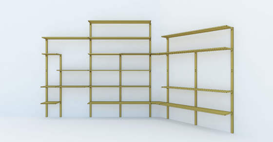 Supermarket Shelving System 1500mm Modular Display Rack